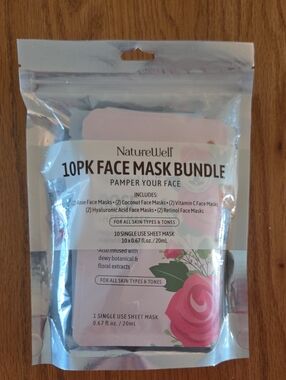 10PK Face Mask Bundle - Single use sheet masks